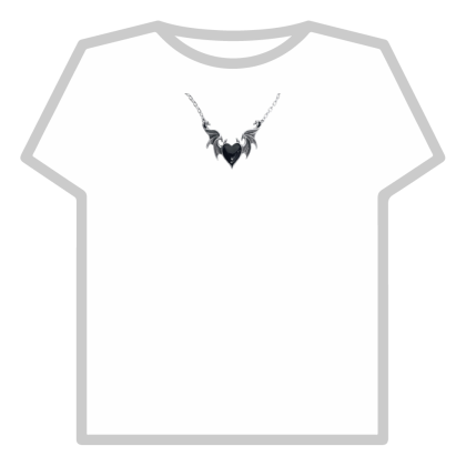 gothic black heart necklace y2k emo aesthetic vamp