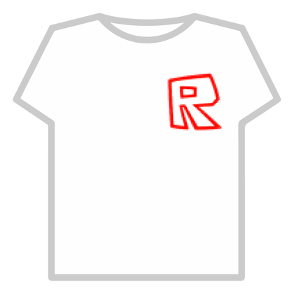 Red Classic Roblox R Logo T-Shirt