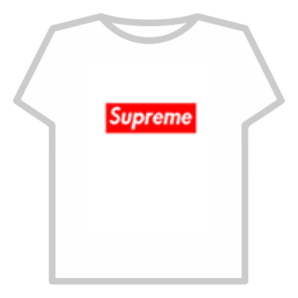 Roblox supreme shirt online